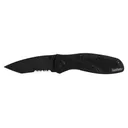 Kershaw Blur Tanto Folding Knife - 3.4" - Serrated - Black - Kershaw