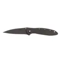 Kershaw Knives Leek Assisted Opening 3" Wharncliffe Blade - Plain Edge - Black - Kershaw