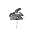 MIMTAC Drastic AR-15 Drop-In Single Stage Trigger - 3.5lb - Silver - Flat - Mimtac