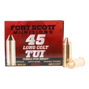 Fort Scott Munitions TUI 225 gr Solid Copper .45 LC Ammunition - 20 Rounds - Fort Scott Munitions