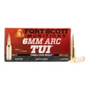 Fort Scott Munitions TUI 90 gr Solid Copper 6mm ARC Ammunition - 20 Rounds - Fort Scott Munitions