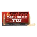 Fort Scott Munitions TUI 117 gr Solid Copper 7.62x39 Ammunition - 20 Rounds - Fort Scott Munitions