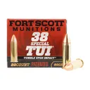 Fort Scott Munitions TUI 80 gr Solid Copper .38 Special Ammunition - 20 Rounds - Fort Scott Munitions