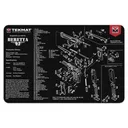 TekMat Beretta 92 Handgun 17" x 11" - Cleaning Mat - Tekmat