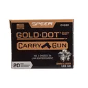 Speer Gold Dot Carry Gun 9mm Luger 135gr - Box Of 20 - Cci