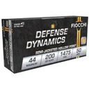 Fiocchi Defense Dynamics 44 Rem Mag mag 200gr JHP Ammo - Box of 50 - Fiocchi