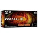 Federal 243 95gr Fusion Tipped Ammo - Box of 20 - Federal Ammunition