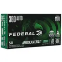 Federal American Eagle 380 ACP 70gr Ball Ammo - Box of 50 - Federal Ammunition