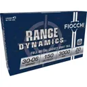 Fiocchi Range Dynamics 30-06 Springfield 150gr FMJBT Ammo - Box of 20 - Fiocchi