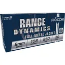 Fiocchi Range Dynamics 9mm 158gr FMJ Ammo - Box of 50 - Fiocchi