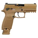 SIG Sauer M18 CSS 9mm Pistol MA Compliant - 3.9" - Coyote PVD - 3x 10rd Mags - Sig Sauer