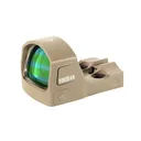 Viridian RFX15 Pistol Red Dot Sight with Picatinny Mount - 3 MOA - Green - FDE - Viridian
