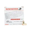 Winchester USA .45 ACP 230gr FMJ Ammo - Box of 200 - Winchester
