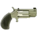 North American Arms Pug .22 Magnum Rimfire Revolver with Ported Barrel - 1" Heavy Barrel - Stainless - 5 Round - North American Arms