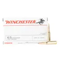 Winchester 6.5 Creedmoor 125gr Full Metal Jacket Open Tip Ammo - Box of 20 - Winchester