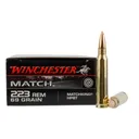 Winchester Match 223 Rem 69gr Sierra Matchking Ammo - Box of 20 - Winchester
