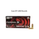 Federal American Eagle 9mm Luger 115gr FMJ Ammo - Case of 1000 - Federal Ammunition