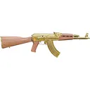 Zastava ZPAP M70 AK-47 Rifle 7.62x39 - 16.25" - 24K Gold Plated - Zastava