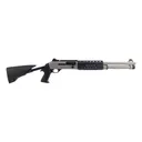 Benelli LE M4 12GA Shotgun - Telescoping Stock, Ghost Ring Night Sights, Multi Rail - 18.5" - Titanium Cerakote - QUALIFIED INDIVIDUALS ONLY - Benelli Law Enforcement