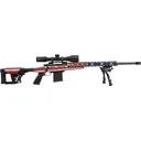 Howa M1500 APC American Flag Bolt Action Rifle With Scope 6.5 Creedmoor - 24" Carbon Fiber Barrel - Flag - MDT - Howa