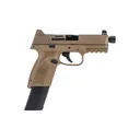 FN America 509 Tactical Optic Ready 9mm Pistol - 4.5" - FDE - 1x 15rd, 1x 24rd Mags - Fn America