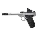 Smith & Wesson SW22 Victory Target Optic Ready .22 LR Rimfire Pistol with Red Dot - 6.0" - Silver - 2x 10rd Mags - Smith & Wesson