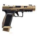 Canik TP9 TTI Combat Optic Ready 9mm Pistol - 4.6" - Brown - 1x 18rd, 1x 21rd Mags - Canik