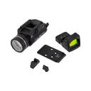 Light and Sights Bundle for Glock MOS 17, 19, 34, 45, or 47 - Trijicon RMR-06, Ameriglo Sights, C&H MOS Plate, and Streamlight TLR-1 HL - Trijicon