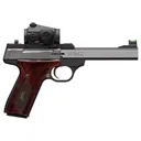 Browning Buck Mark Medalion Optic Ready .22 LR Rimfire Pistol with Red Dot - 5.5" - Silver - 1x 10rd Mag - Browning