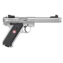 Ruger Mark IV Target .22 LR Rimfire Pistol With Threaded Barrel - 5.5" - Silver - 2x 10rd Mags - Ruger