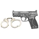 Smith & Wesson M&P 2.0 Compact 9mm Pistol - Optic Ready - Night Sights - 4" - With FREE S&W M100 Nickel Handcuffs - QUALIFIED INDIVIDUALS ONLY - Smith and Wesson