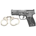 Smith & Wesson M&P 2.0 Compact 9mm Pistol - Optic Ready - Night Sights - 4" - With FREE S&W M100 Nickel Handcuffs - QUALIFIED INDIVIDUALS ONLY - Smith and Wesson