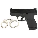 Smith & Wesson SHIELD Plus Micro Compact 9mm Pistol - Optic Ready - 3.1" - With FREE S&W M100 Nickel Handcuffs - QUALIFIED INDIVIDUALS ONLY - Smith and Wesson