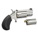 North American Arms Pug .22 LR Single Action Revolver - 1" Heavy Barrel - Stainless - 5rd - Tritium Sights - North American Arms