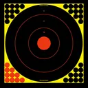 Birchwood Casey Shoot-N-C 17.25" Bull's-Eye Target - 100 Pack - Birchwood Casey