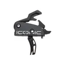 Rise Armament Iconic Dual-Blade Two Stage Trigger - Anti-Walk Pins - Gray - Rise Armament