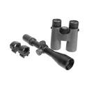 Primary Arms Classic 3-9x44 SFP Small Caliber Rifle Scope - Duplex Reticle with 30mm Tactical Rings Medium Height and SLx 10x42mm Binoculars - Primary Arms