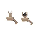 Troy Industries Offset Sight Set - HK Front and Round Rear - FDE - Troy Industries