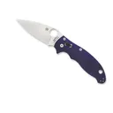 Spyderco Manix 2 - Satin-Plain-Dark Blue-G-1- - Spyderco