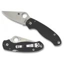 Spyderco Para 3 3" Folding Knife - Plain Edge - G-10 Black - Spyderco