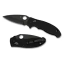 Spyderco Manix 2 - Black-Plain-Black-G-1- - Spyderco