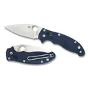 Spyderco Manix 2 - Satin-Plain-Dark Blue-FRCP- - Spyderco