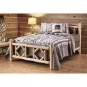 CASTLECREEK Diamond North American Cedar Log Bed King - Castlecreek