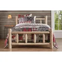 CASTLECREEK North American Cedar Log Bed Queen - Castlecreek