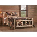 CASTLECREEK Diamond North American Cedar Log Bed Full - Castlecreek