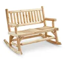 CASTLECREEK 2-Seat Wooden Rocking Bench - Castlecreek