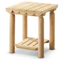 CASTLECREEK Cedar Log Side Table - Castlecreek