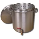 King Kooker 100 Quart Aluminum Boiling Pot with Valve - King Kooker