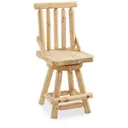 CASTLECREEK Log Swivel Stool 300-lb. Capacity - Castlecreek