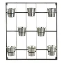 CASTLECREEK Galvanized Steel Herb Garden Wall Planter - Castlecreek